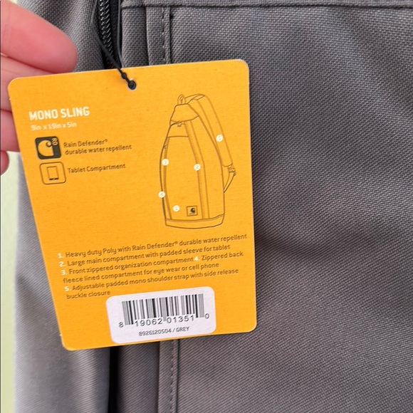Carhartt Gray Crossbody Sling Bag (NWT) - Picture 2 of 11